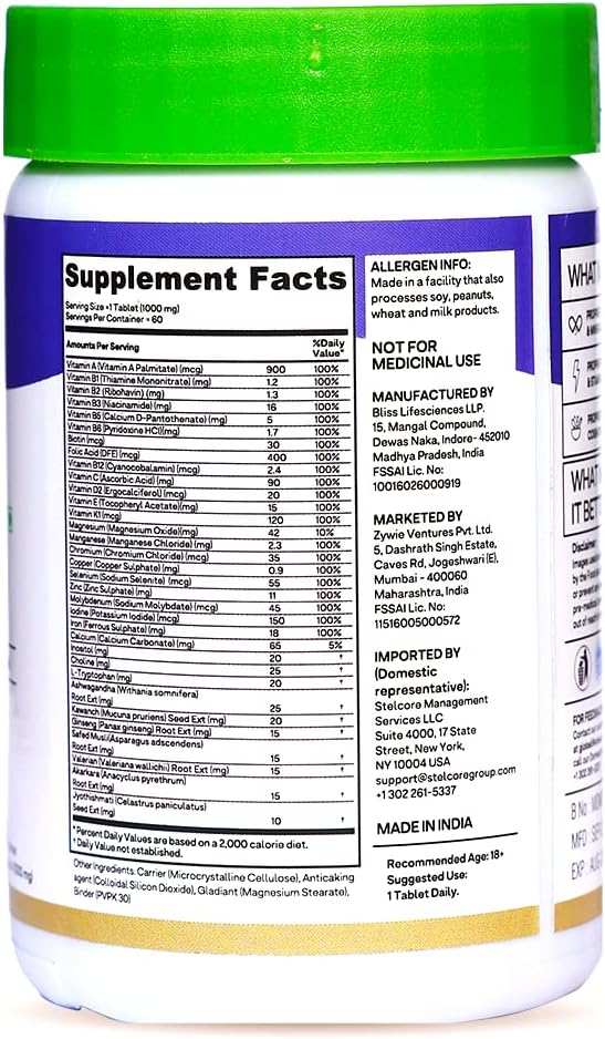 OZIVA Daily Men’s Multivitamin with Ashwagandha & 23 Minerals – 60 Veg Capsules - görsel 8
