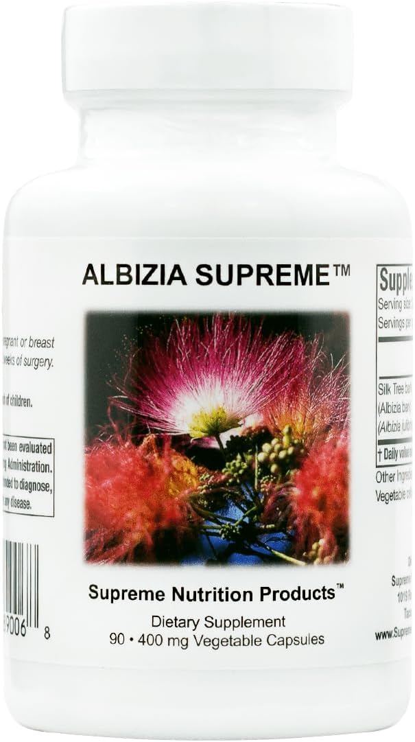 Supreme Nutrition Albizia Supreme, 90 Pure Silk Tree Bark Vegetarian Capsules (Pack of 2) - görsel 5