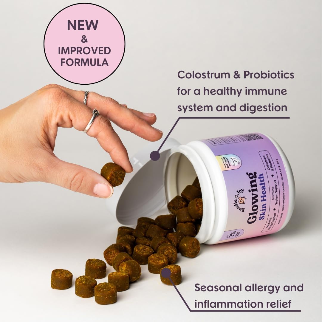 Bundle x Joy Glowing Skin and Coat Supplement for Dogs, 90 Soft Chews - görsel 2