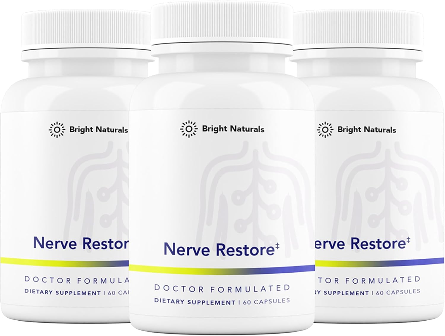 Nerve Restore – Nerve Support Supplement with PEA, White Willow & B-Vitamin Complex for Advanced Nerve Health – 180 Capsules - görsel 1