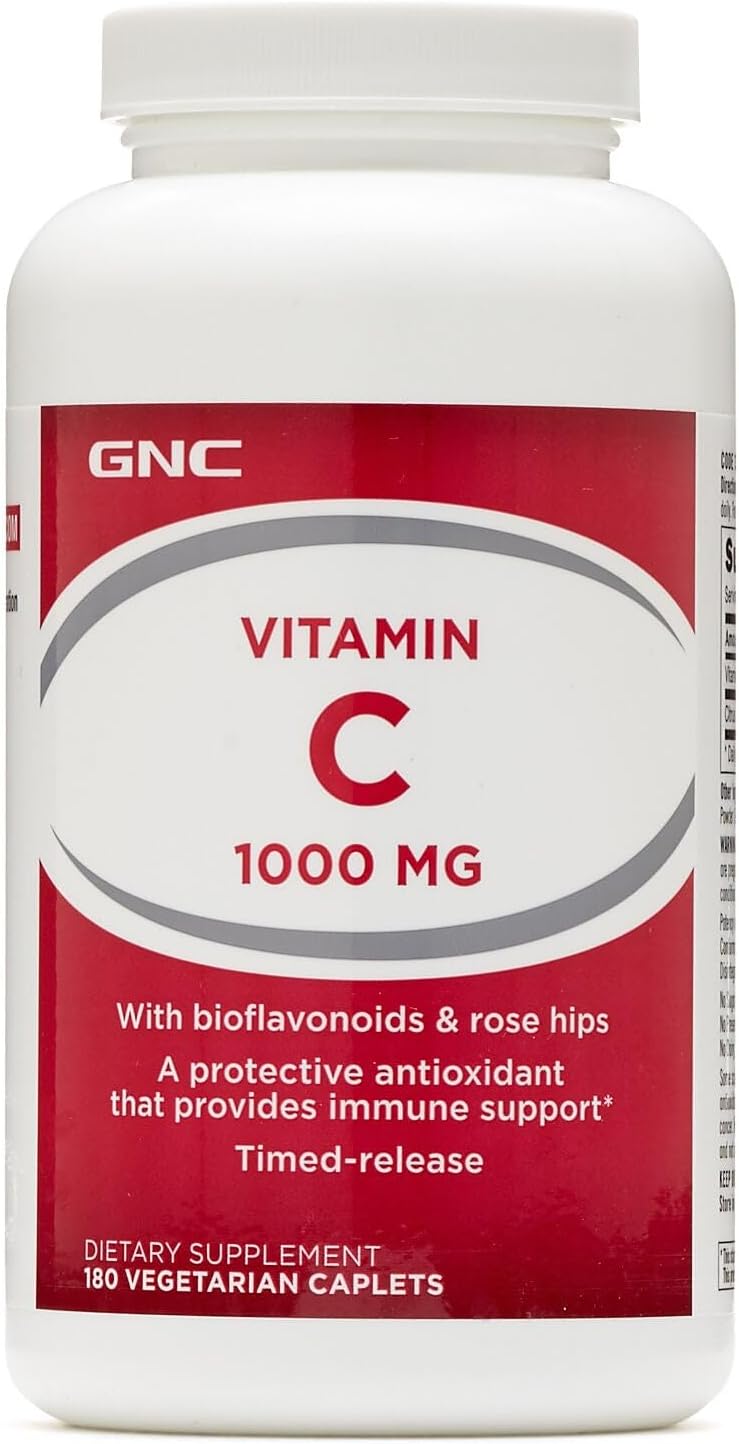 GNC Vitamin C 1000 with Bioflavonoids and Rose Hips Sustained Release - görsel 1