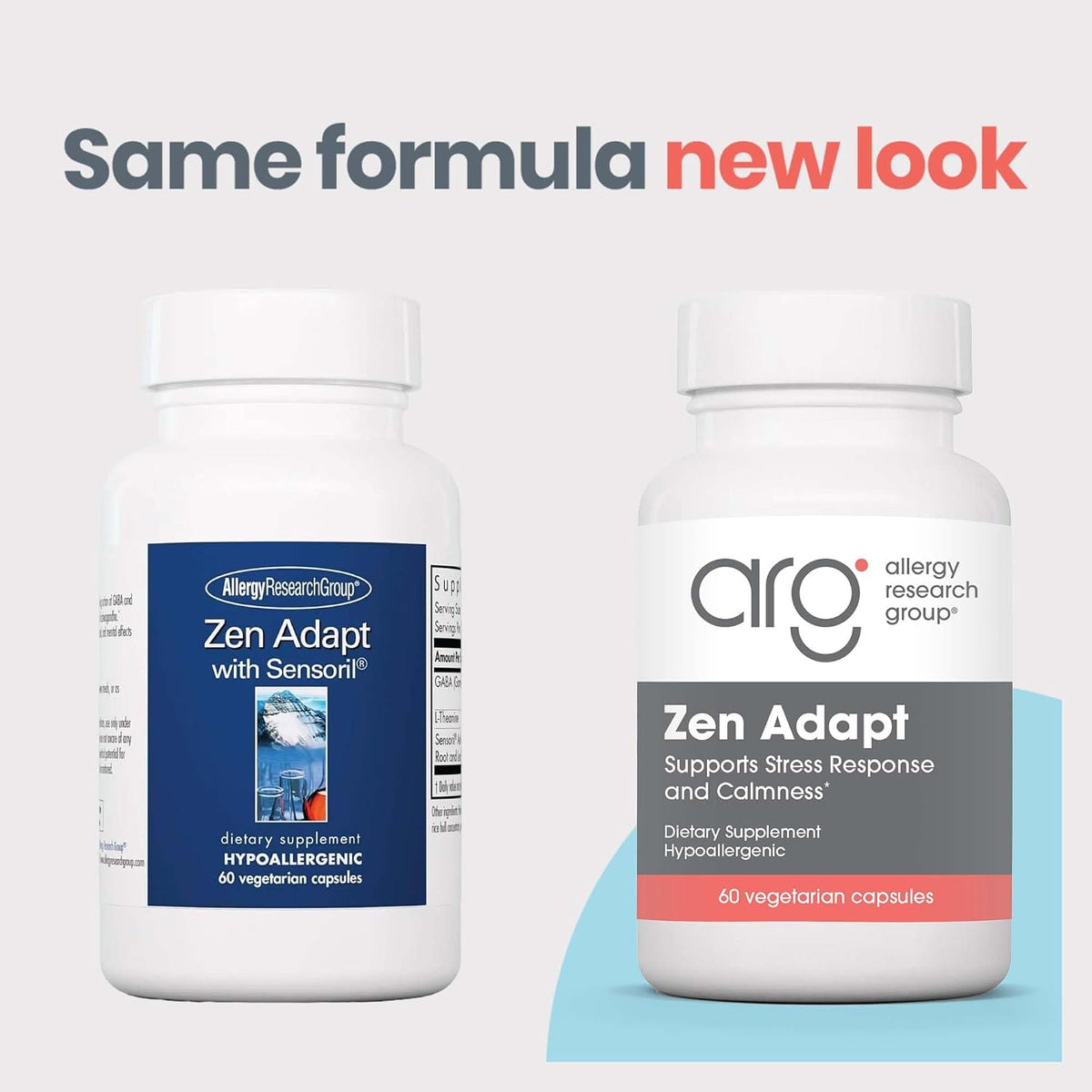 Allergy Research Group Zen Adapt – Stress Support with L-Theanine, Ashwagandha and GABA – 60 Capsules - görsel 3