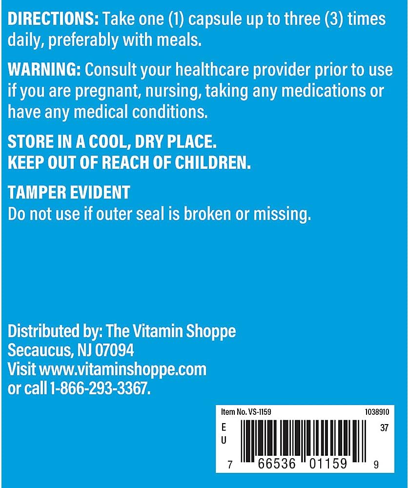 The Vitamin Shoppe Inositol 650mg, Supports Healthy Liver & Cellular Health (300 Capsules) - görsel 3