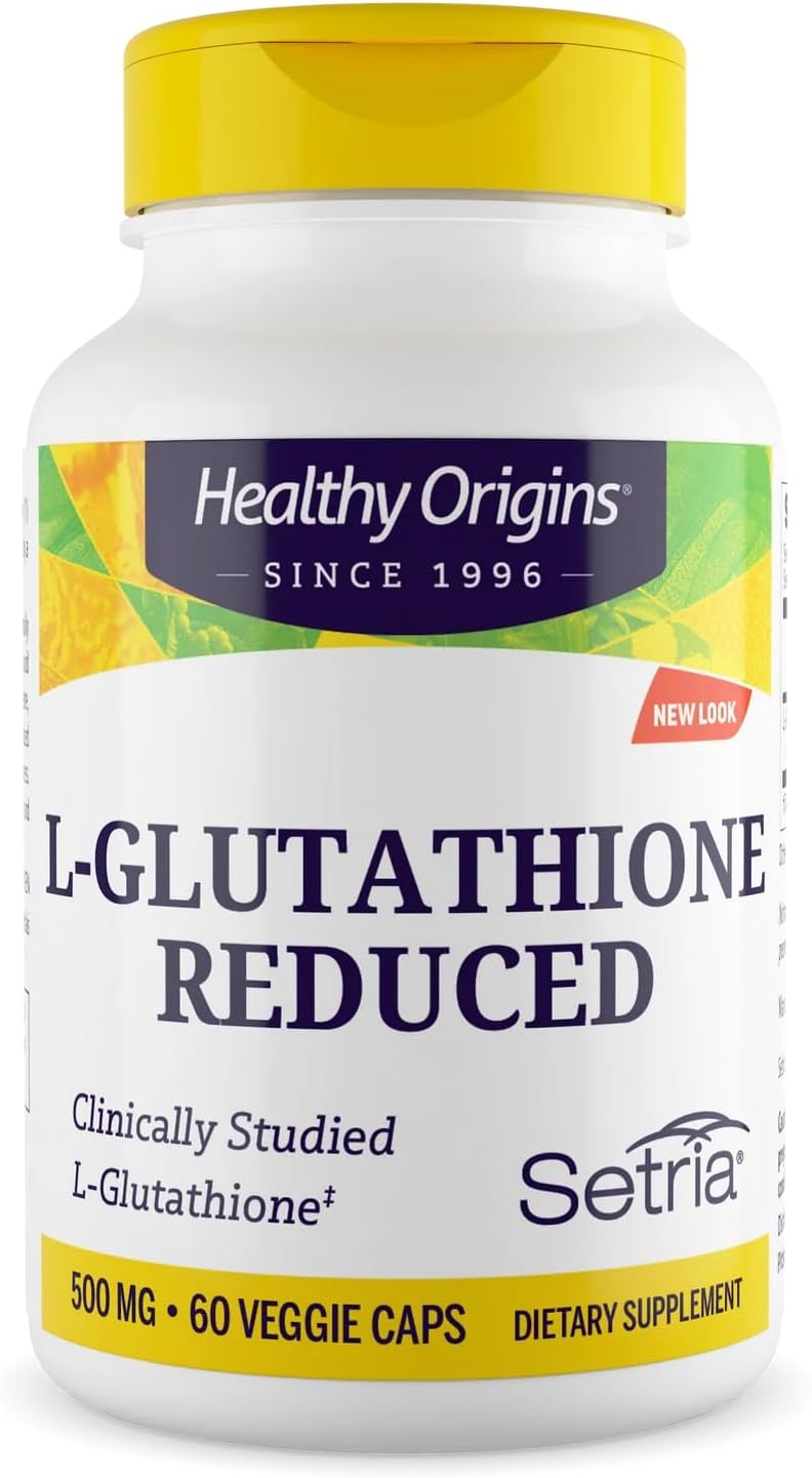 Healthy Origins Setria L-Glutathione 500 mg, – Antioxidant Support: Helps combat oxidative stress by neutralising – Image 1