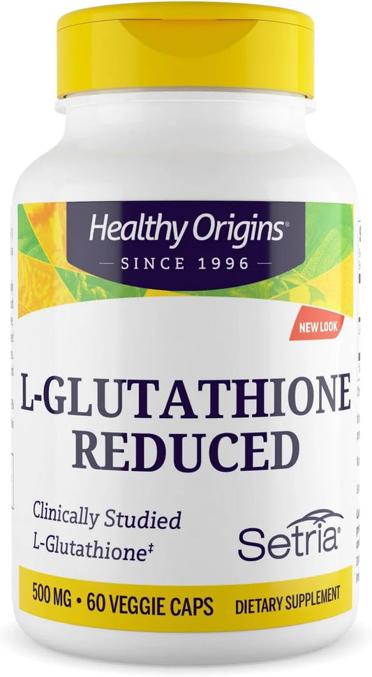 Healthy Origins Setria L-Glutathione 500 mg, 60 Vegetable Capsules