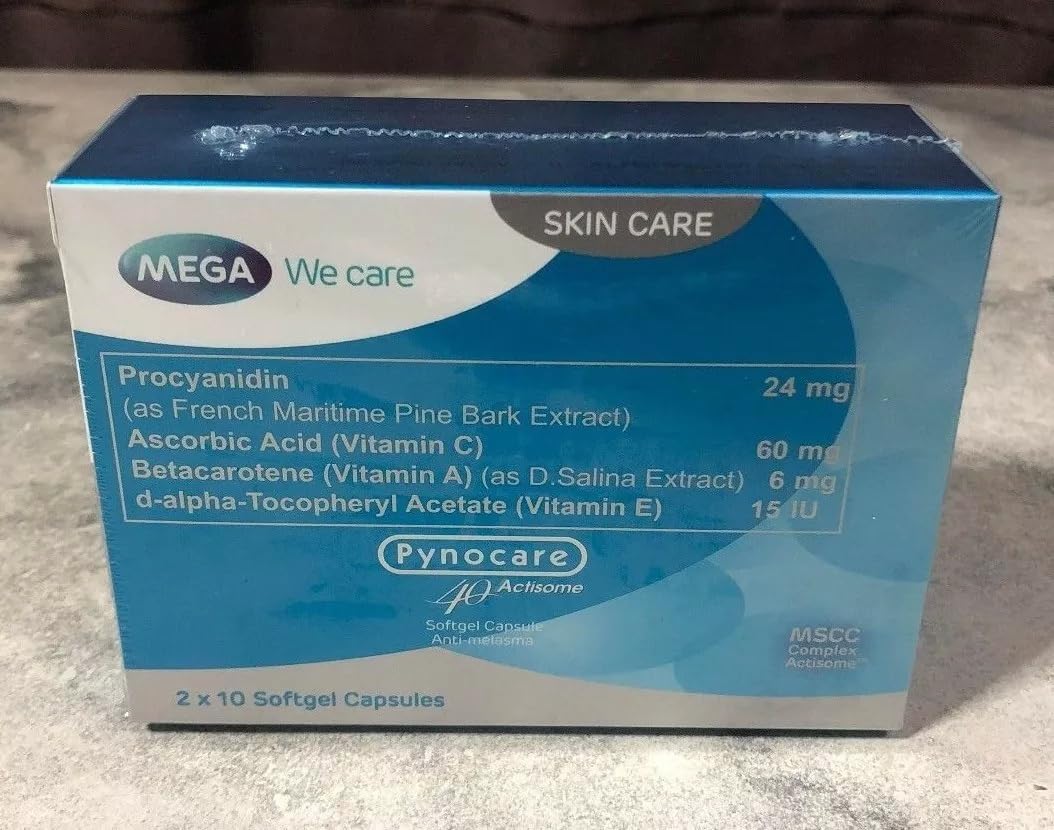 Pynocare White - French Maritime Pine Bark Extract Supplement, 20 Capsules - görsel 2