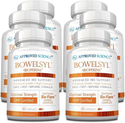 Approved Science Bowelsyl - 360 Capsules - GI Tract Support & Nutrient Absorption
