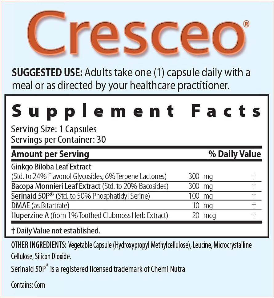 Cresceo Brain and Memory Formula (90 Day Supply) - görsel 2
