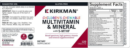 Kirkman Children's Multivitamin & Mineral - Hypoallergenic, 120 Capsules