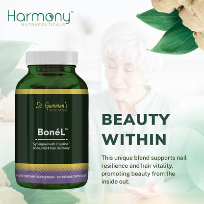 Bone'L – Bone, Nail & Hair Harmony, High Potency, Vegan Capsules