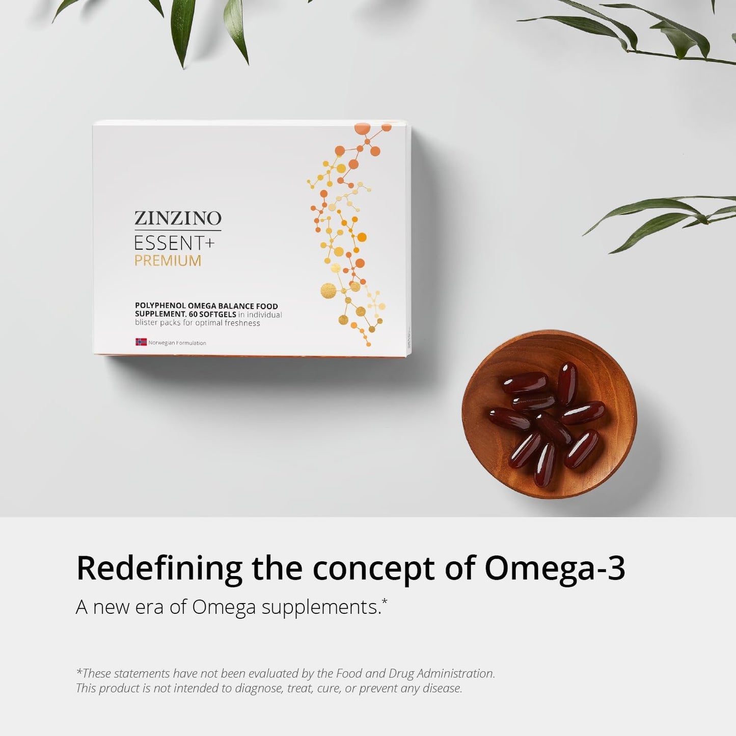 Zinzino - Essent+ Premium, Advanced Polyphenol Omega Balance with Fish Oil, Glycerine, Cold-Pressed Extra Virgin Olive Oil, Vitamin D - 60 Softgels - görsel 5
