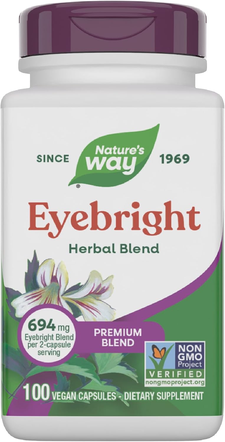 Nature's Way Eyebright Herb Premium Blend, 100 Capsules - görsel 1