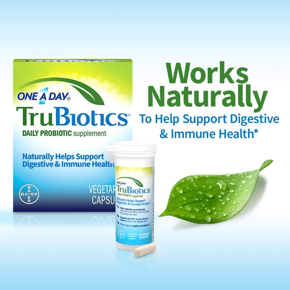 TruBiotics Probiotic Supplement Capsules, 30 Count - görsel 3