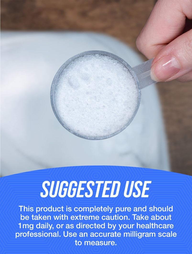 BulkSupplements.com Pure Biotin Powder - Vitamin B7, 1mg per Serving, 25g - görsel 4