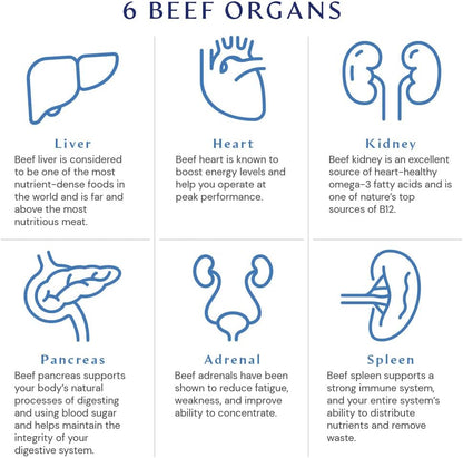 BodyHealth Organ+ Grass-Fed Glandular Organ Complex - 150 Capsules