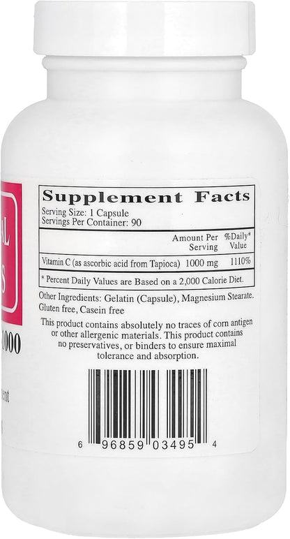 Vitamin C-1000 from Tapioca, 90 Capsules
