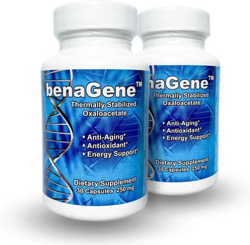 benaGene Oxaloacetate Supplement – Supports Cellular Energy & Metabolism – Non-GMO & Vegan – 60 Capsules - görsel 1