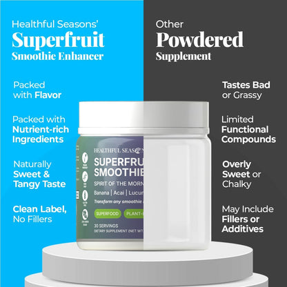 Healthful Seasons Superfood Smoothie Mix with Açaí Berries, Lucuma, Maca Root and Banana