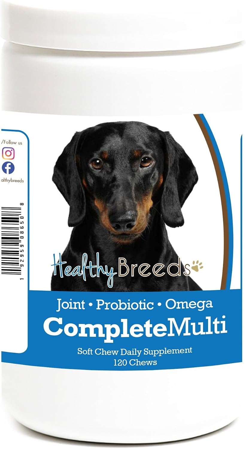 Healthy Breeds Dachshund All-in-One Multivitamin Soft Chew 120 Count - görsel 1