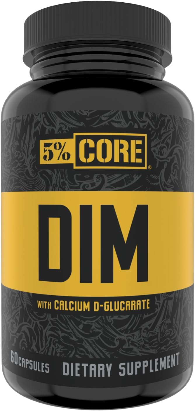 5% Nutrition Core DIM Supplement - Oestrogen Regulation Support for Men and Women (60 VegCaps) - görsel 1