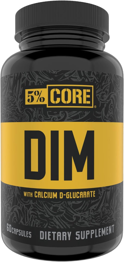5% Nutrition Core DIM Supplement - Oestrogen Regulation Support for Men and Women (60 VegCaps)