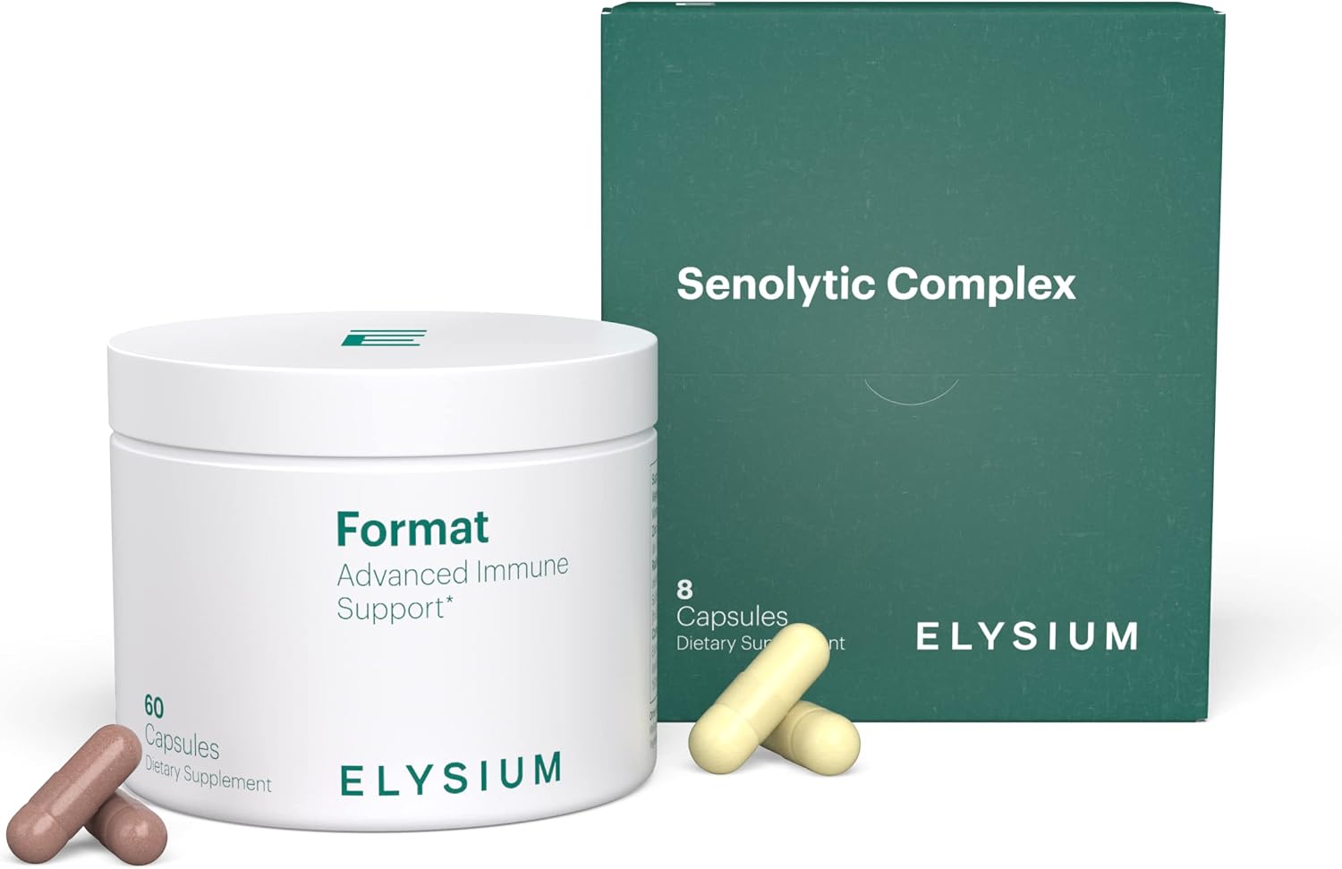 ELYSIUM Format Immune Support Supplement – Intermittent Senolytic Complex for Adults – 60 Capsules - görsel 1