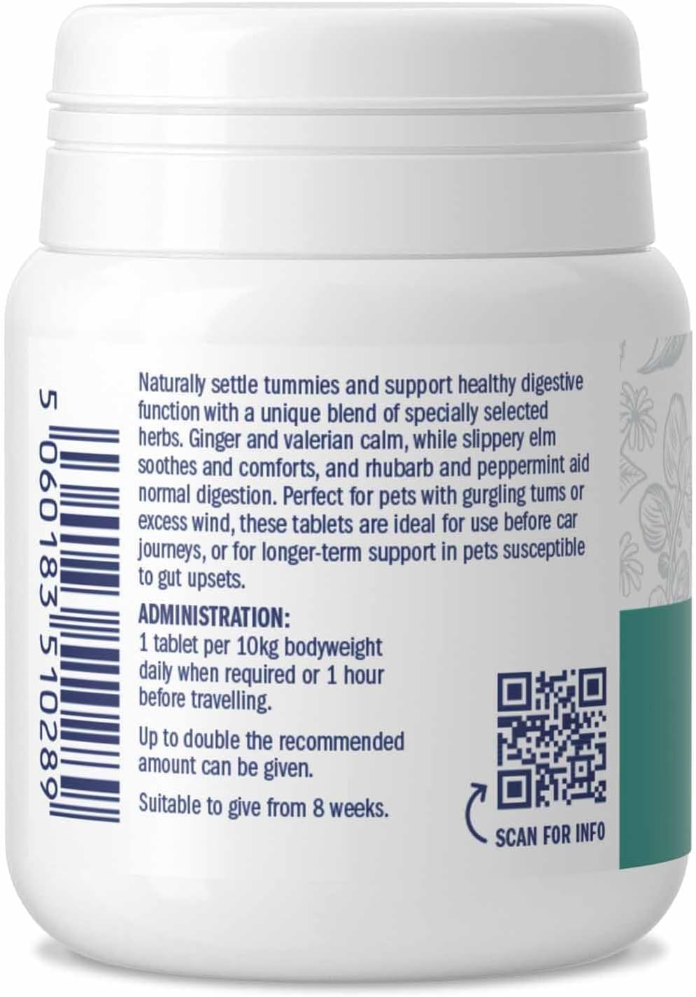 Digestive Aid Tablets for Dogs & Cats by Dorwest - görsel 2
