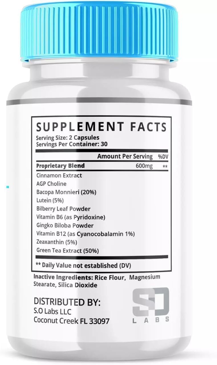 Brain-ol Advanced Memory Formula, 60 Capsules – Supports Memory, Focus and Daily Cognitive Health - görsel 2