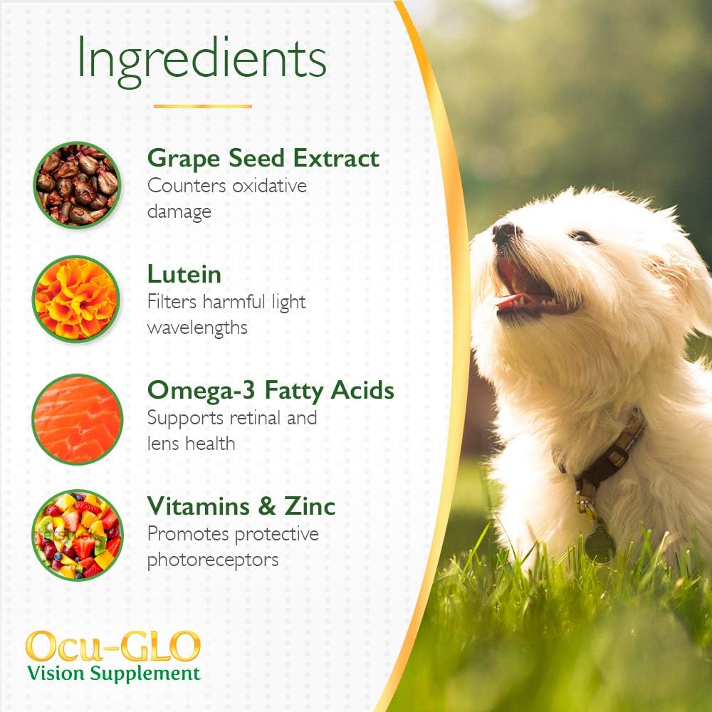 Ocu-GLO Vision Supplement for Medium to Large Dogs (45ct) - görsel 4