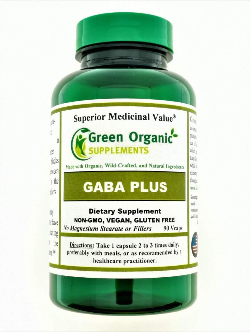 Green Organic Supplements GABA Plus (Pack of 1) - görsel 1