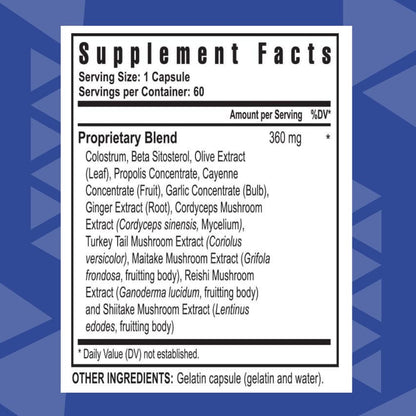 Youngevity Killer Biotic FX - Immune System Support with Bee Propolis, Mushrooms & Colostrum (Pack of 4)