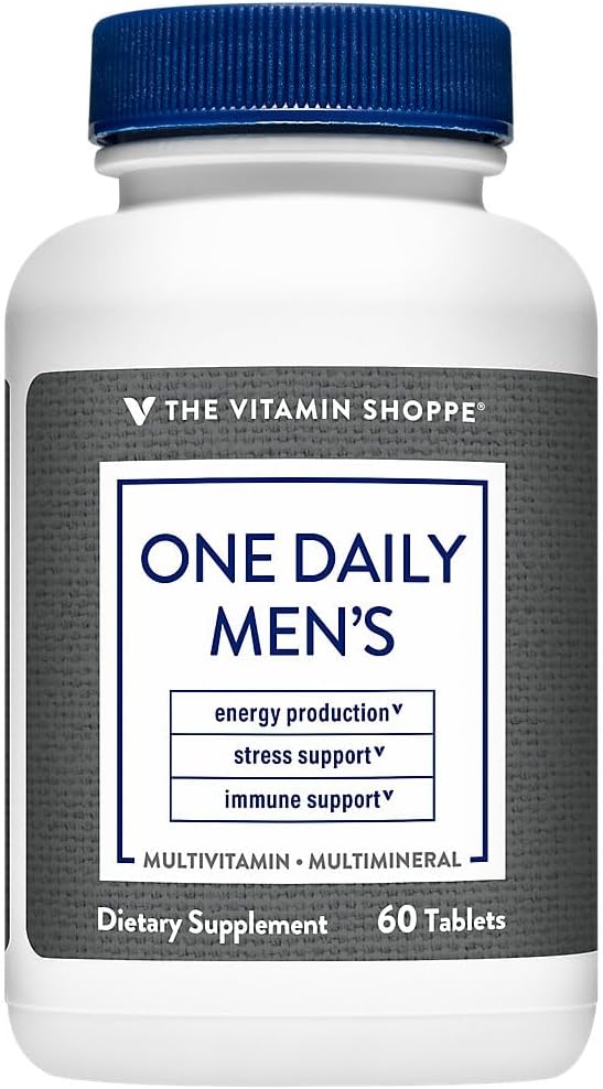 The Vitamin Shoppe One Daily Men's Multivitamin Multimineral, 60 Tablets - görsel 1