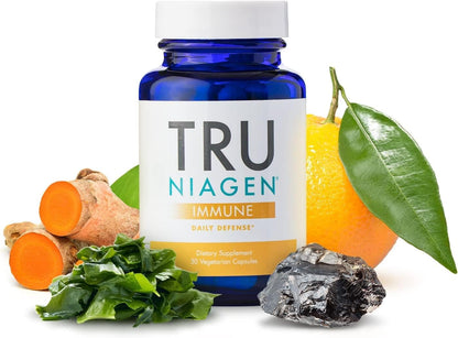 TRU NIAGEN Immune Support Supplement – Daily Defence with Niagen, Vitamin C, D3, Zinc & Theracurmin, 30ct