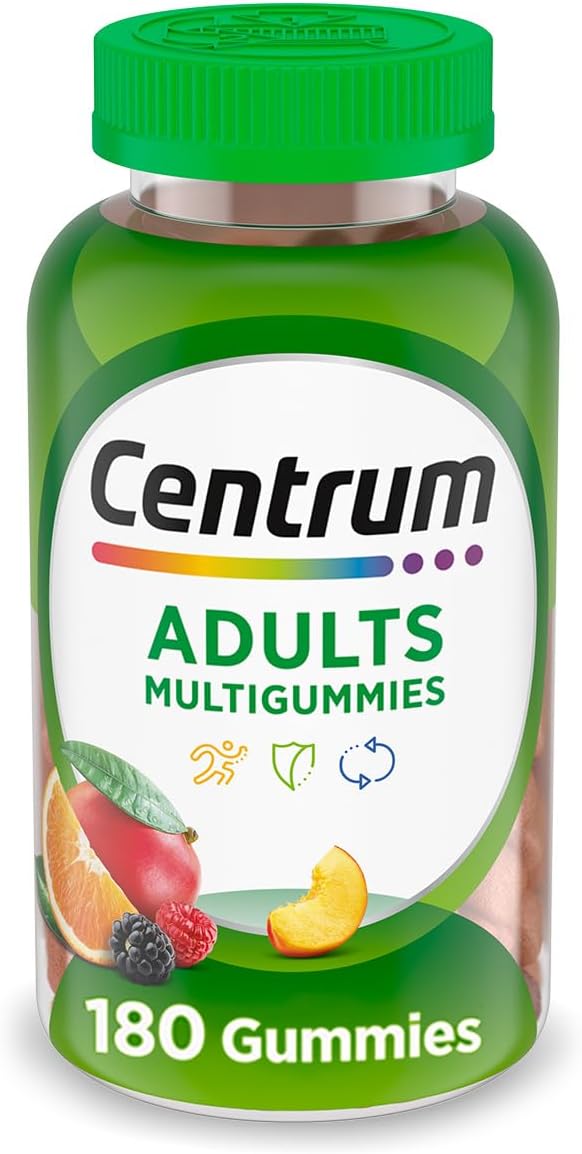 Centrum MultiGummies Gummy Multivitamin for Adults, Assorted Fruit Flavour - 180 Count - görsel 1