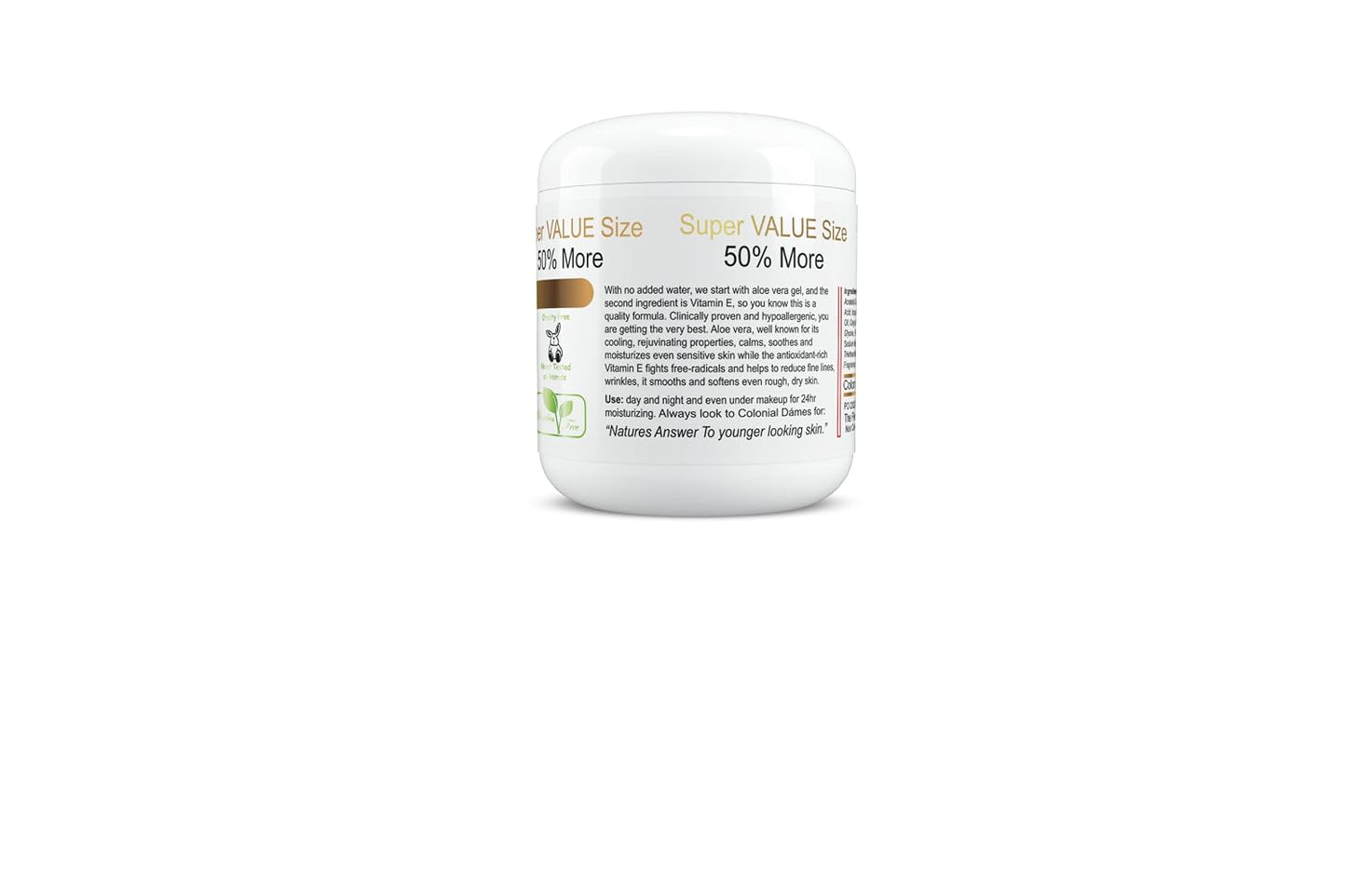 Colonial Dames Vitamin E and 70% Aloe Moisturising Cream - görsel 2