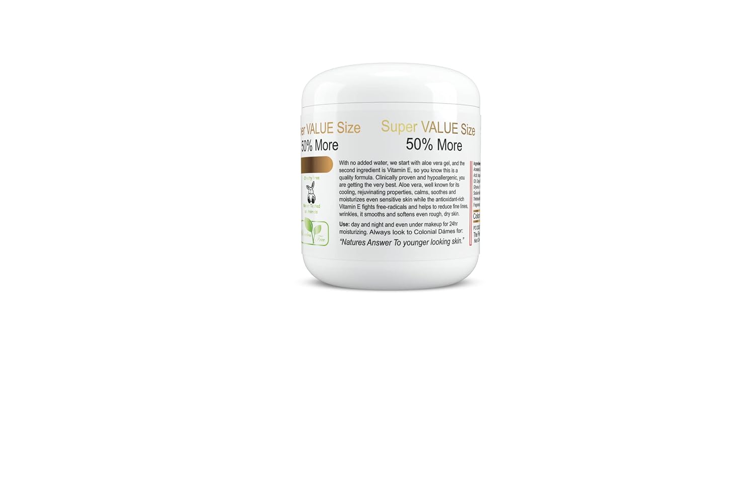 Colonial Dames Vitamin E and 70% Aloe Moisturising Cream - görsel 2