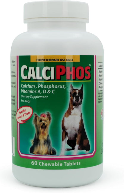 Calciphos Food Supplement for Dogs and Cats, 60 Tablets