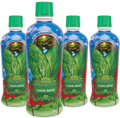 Youngevity Cheri-Mins™ Plant Derived Liquid Minerals - Great Tasting Formula - 77+ Natural Unaltered Trace Minerals - Colloidal Form Humic Shale (946 ml - Pack of 2)