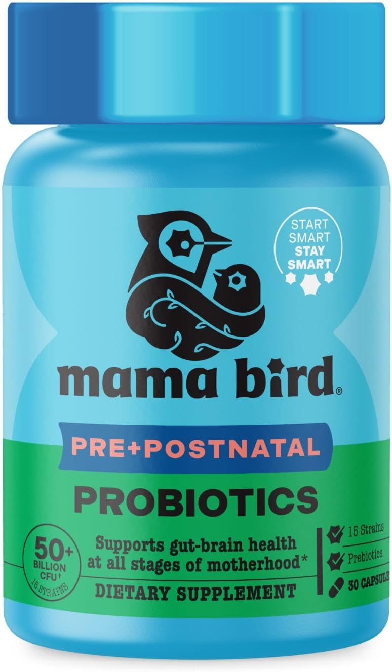 Mama Bird Probiotics – Digestive Health Supplement with 50 Billion CFU for Expectant Mothers - görsel 1