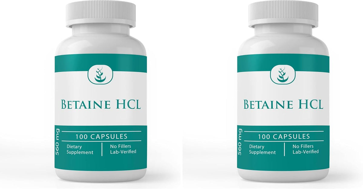 PURE ORIGINAL INGREDIENTS Betaine HCL – 100 Capsules – Pure, No Additives, Lab Verified - görsel 8