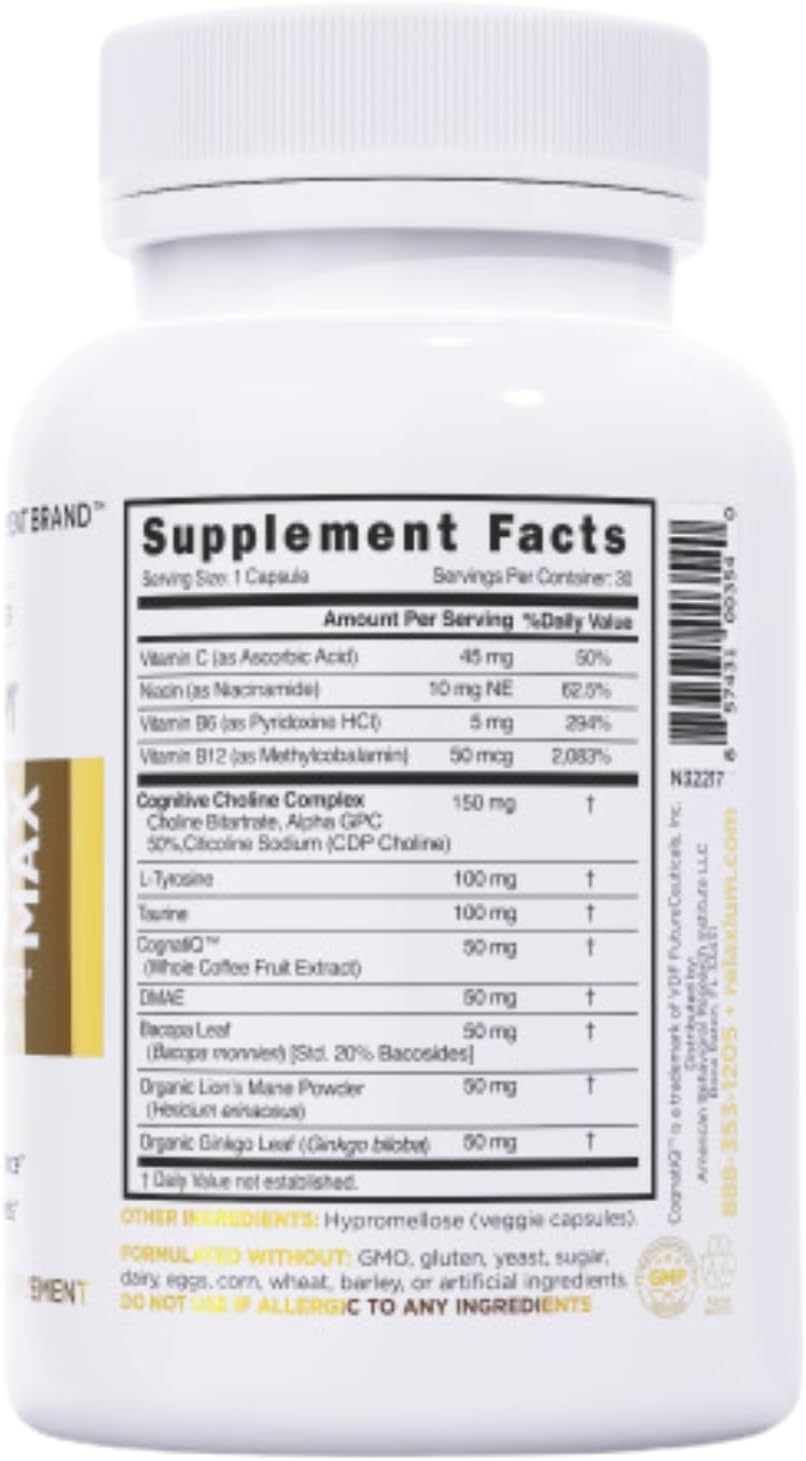 Relaxium FocusMax, Brain & Focus Health Supplement - 30 Vegan Capsules - 2-Pack - görsel 2