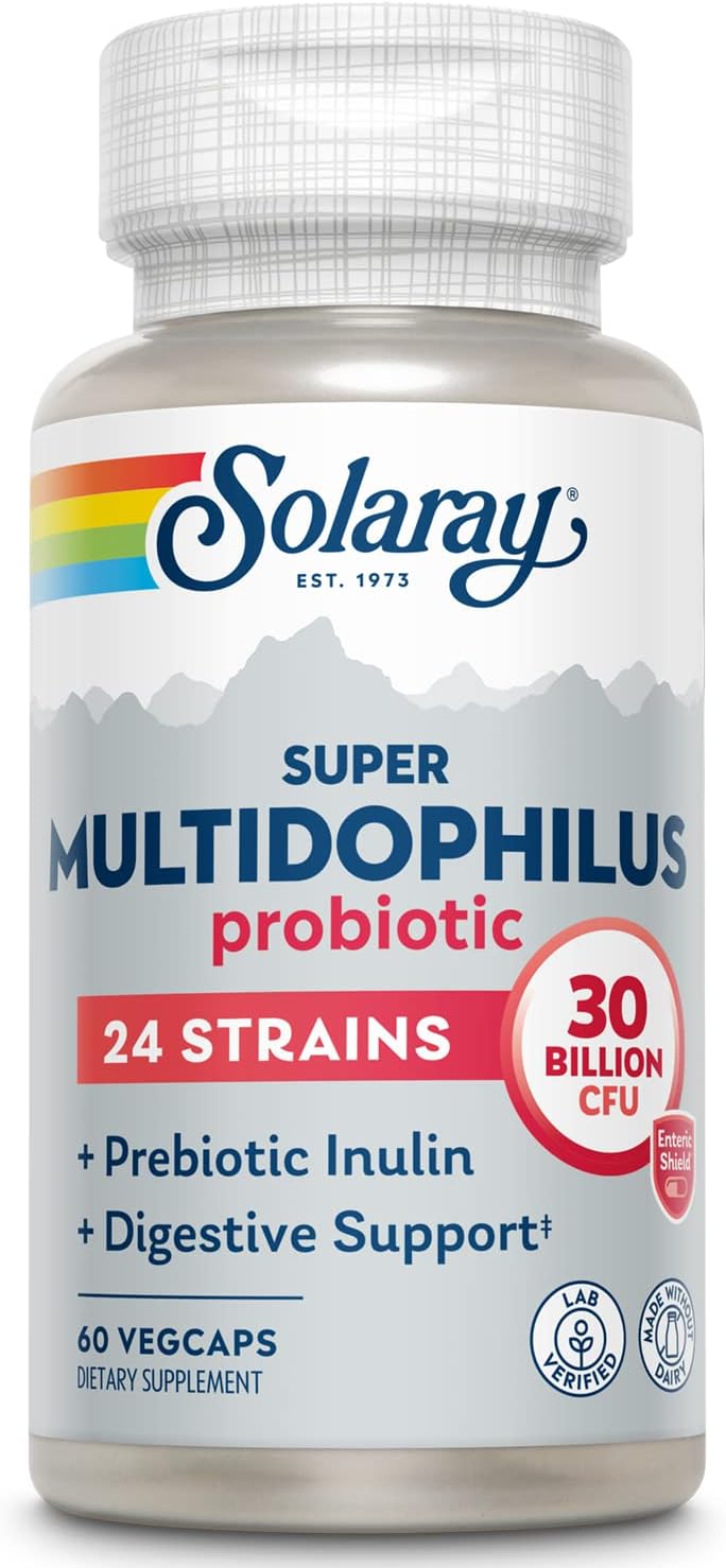 SOLARAY Multidophilus 24 Strain Probiotic 30 Billion CFU - 60 Veg Capsules - görsel 1