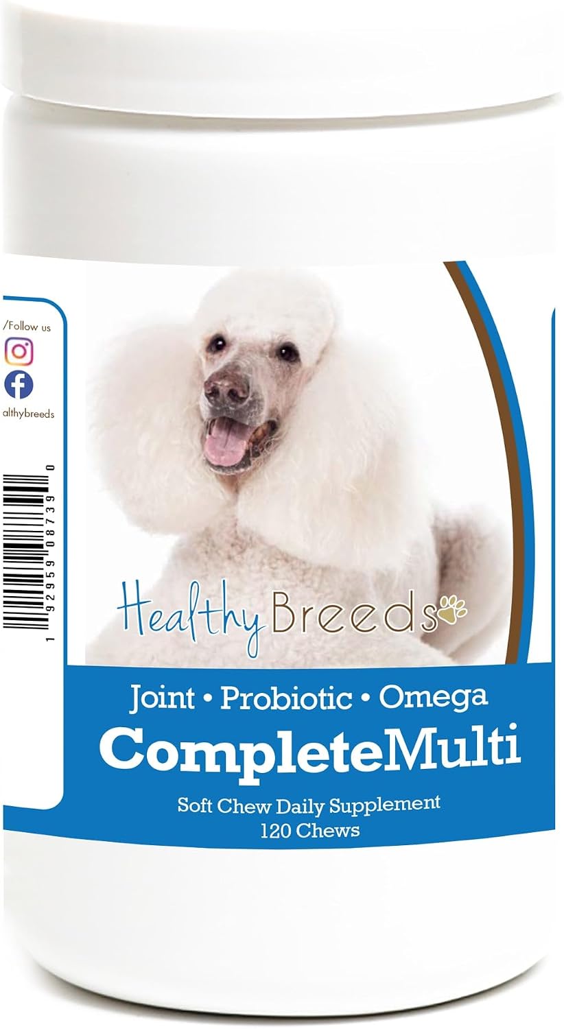 Healthy Breeds Poodle All in One Multivitamin Soft Chew (120 Count) - görsel 1