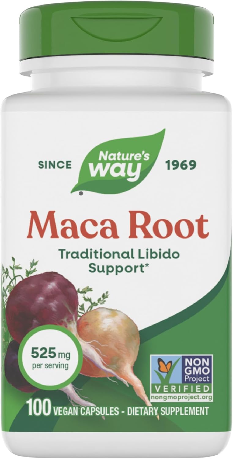 Nature's Way Maca Root, 525 mg, 100 Vegan Capsules - görsel 1
