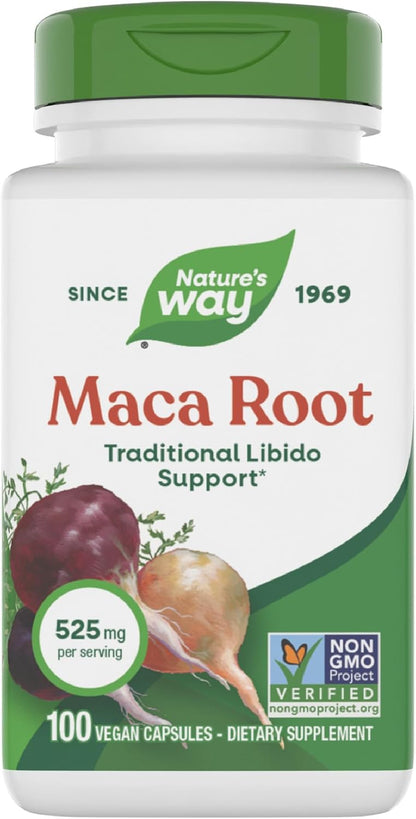 Nature's Way Maca Root, 525 mg, 100 Vegan Capsules