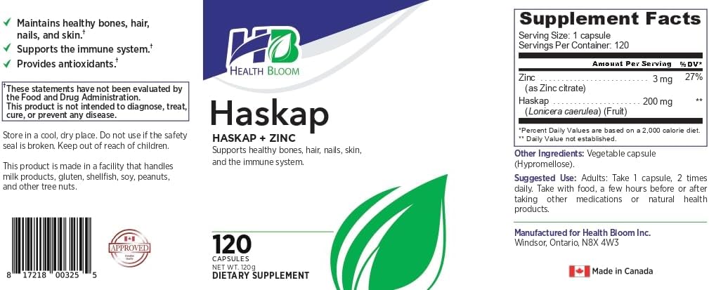 Haskap | 120 Capsules | Health Bloom - görsel 3