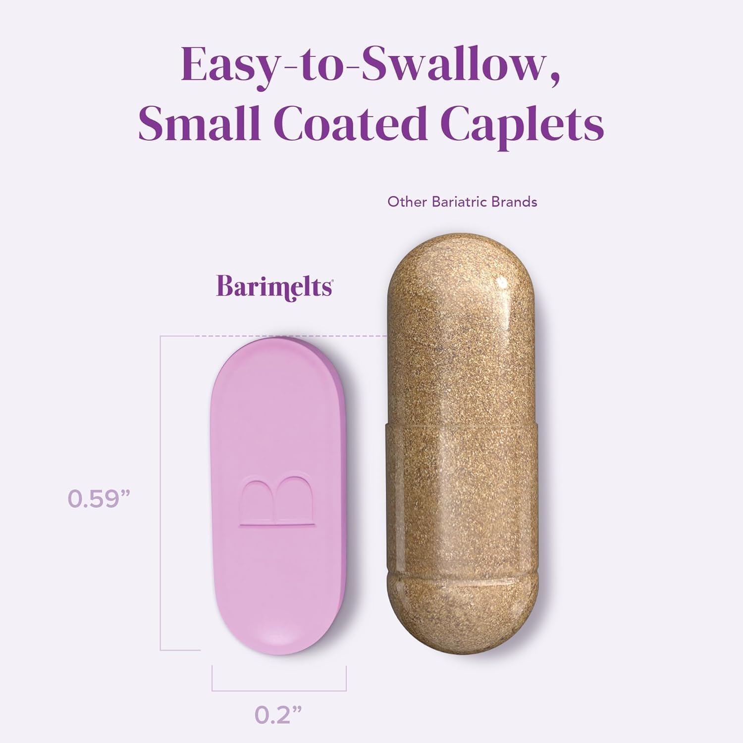 BariMelts Once Daily Bariatric Multivitamin with Iron - 60 Easy-Swallow Caplets (2-Month Supply) - görsel 4