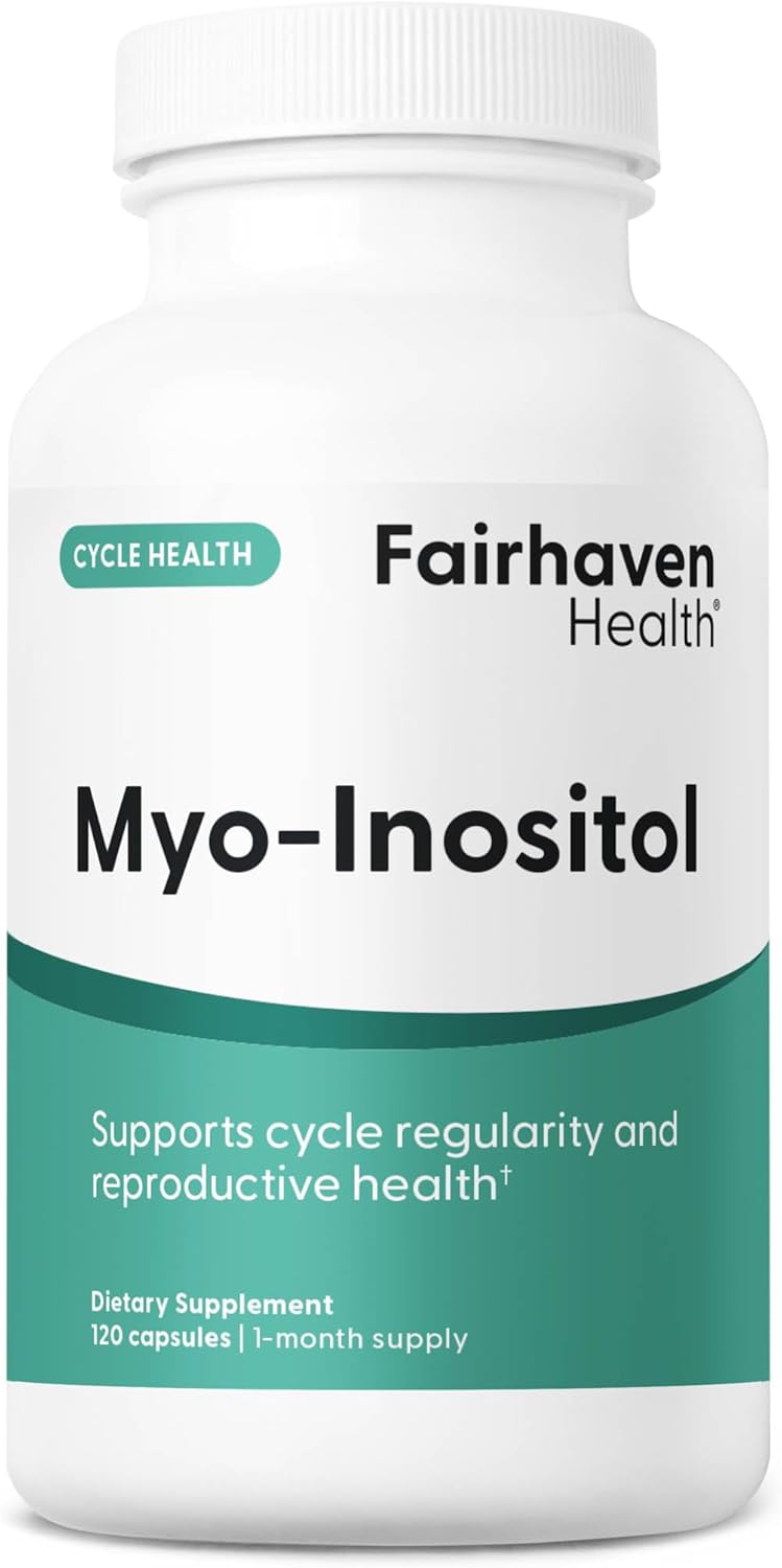 Fairhaven Health Myo-Inositol Food Supplement for Women and Men | Vitamin B8 2000 mg | Vegan Inositol Powder Capsules | Gluten, Dairy and Soya-free | 120 Inositol Capsules - görsel 1