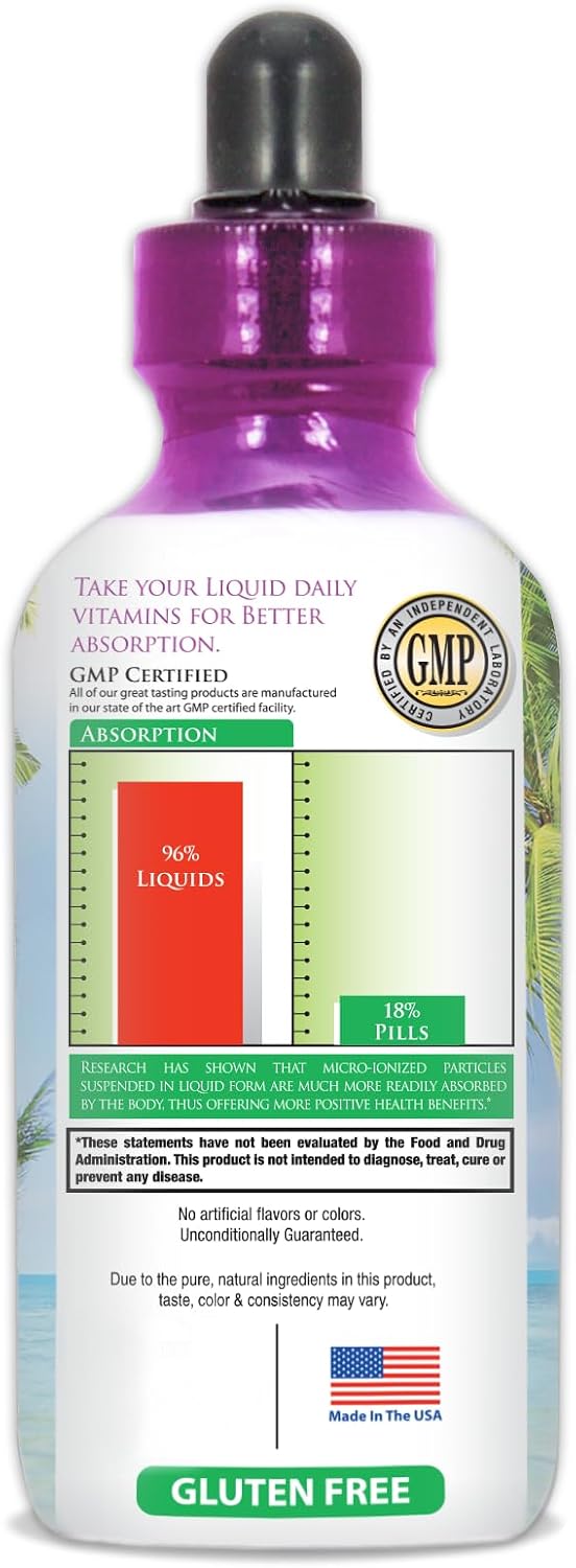 Maximum Strength Liquid Biotin Drops with Organic Aloe Vera, 12,500 mcg – 118 ml (4 fl oz, 30 Servings) - görsel 3