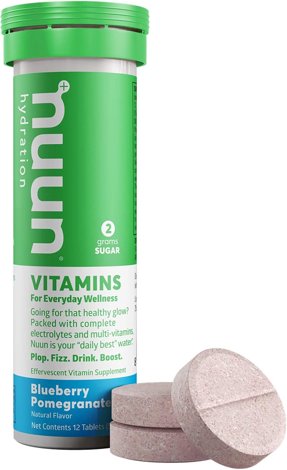 Nuun Vitamins: Blueberry and Pomegranate Hydration Supplement (3 Tubes of 12 Tablets) - görsel 2